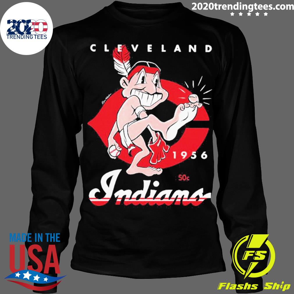 Official cleveland Indians 1956 - Adult & Kids T-Shirts, Sweatshirts & Hoodies apparel design preview 4