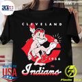 Official cleveland Indians 1956 - Adult & Kids T-Shirts, Sweatshirts & Hoodies apparel design preview 1