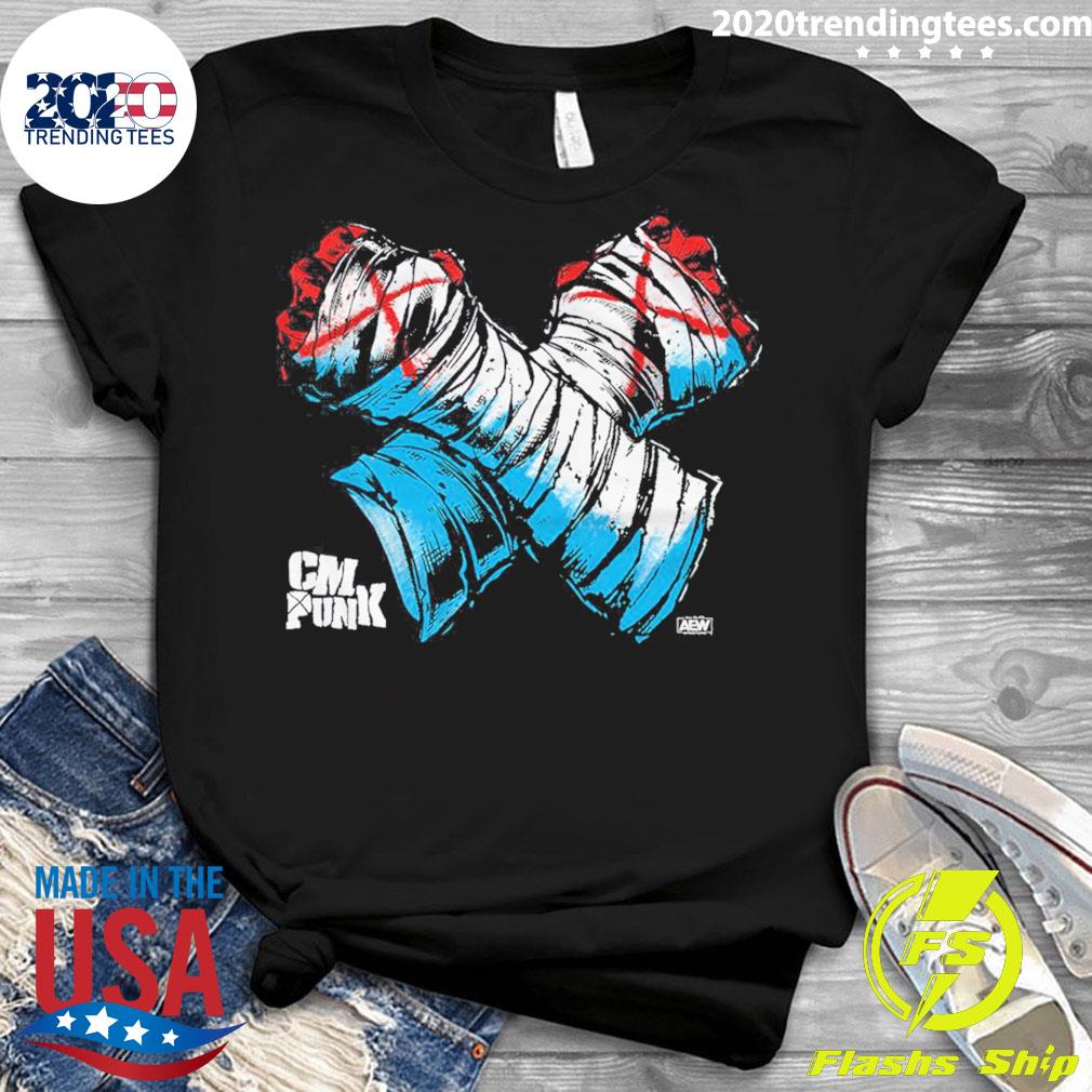 Official cM Punk Anthem AEW Dynamite - Adult & Kids T-Shirts, Sweatshirts & Hoodies apparel design preview 3