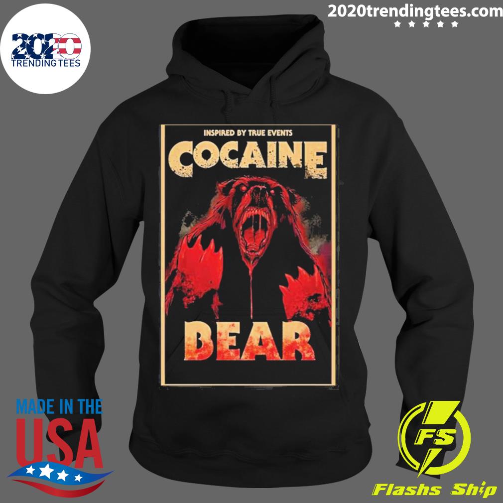 Official cocaine Bear Movie Graphic - Adult & Kids T-Shirts, Sweatshirts & Hoodies apparel design preview 2