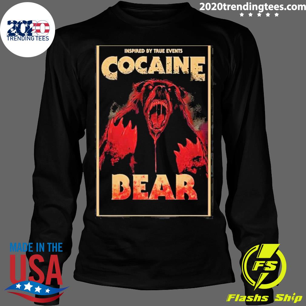 Official cocaine Bear Movie Graphic - Adult & Kids T-Shirts, Sweatshirts & Hoodies apparel design preview 4