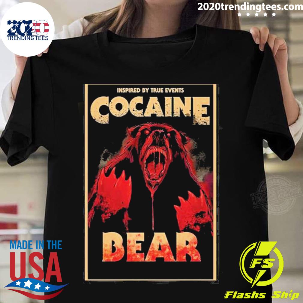Official cocaine Bear Movie Graphic - Adult & Kids T-Shirts, Sweatshirts & Hoodies apparel design preview 1