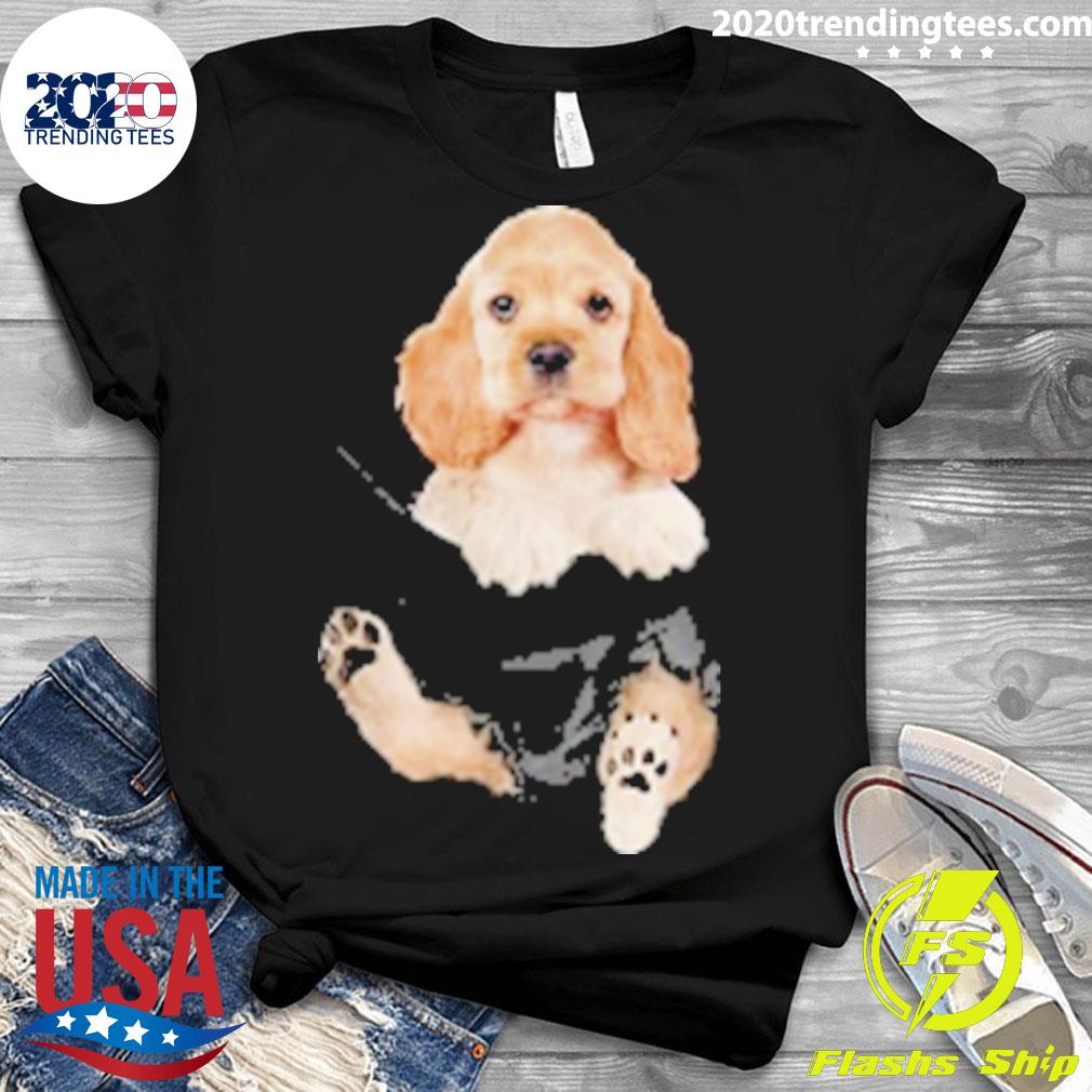 Official cocker Spaniel In Pocket - Adult & Kids T-Shirts, Sweatshirts & Hoodies apparel design preview 3