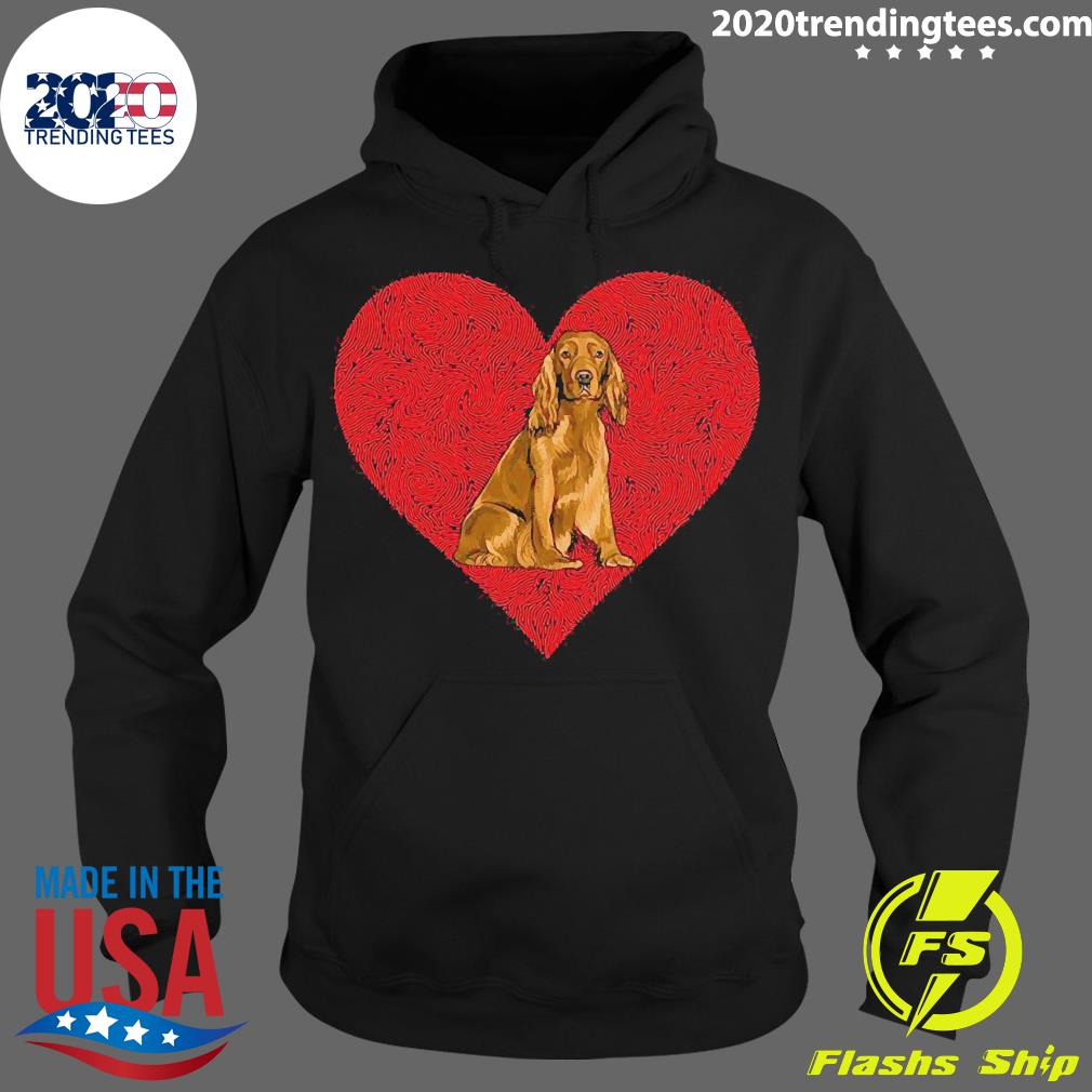Official cocker Spaniel Valentines Day Dog Love - Adult & Kids T-Shirts, Sweatshirts & Hoodies apparel design preview 2