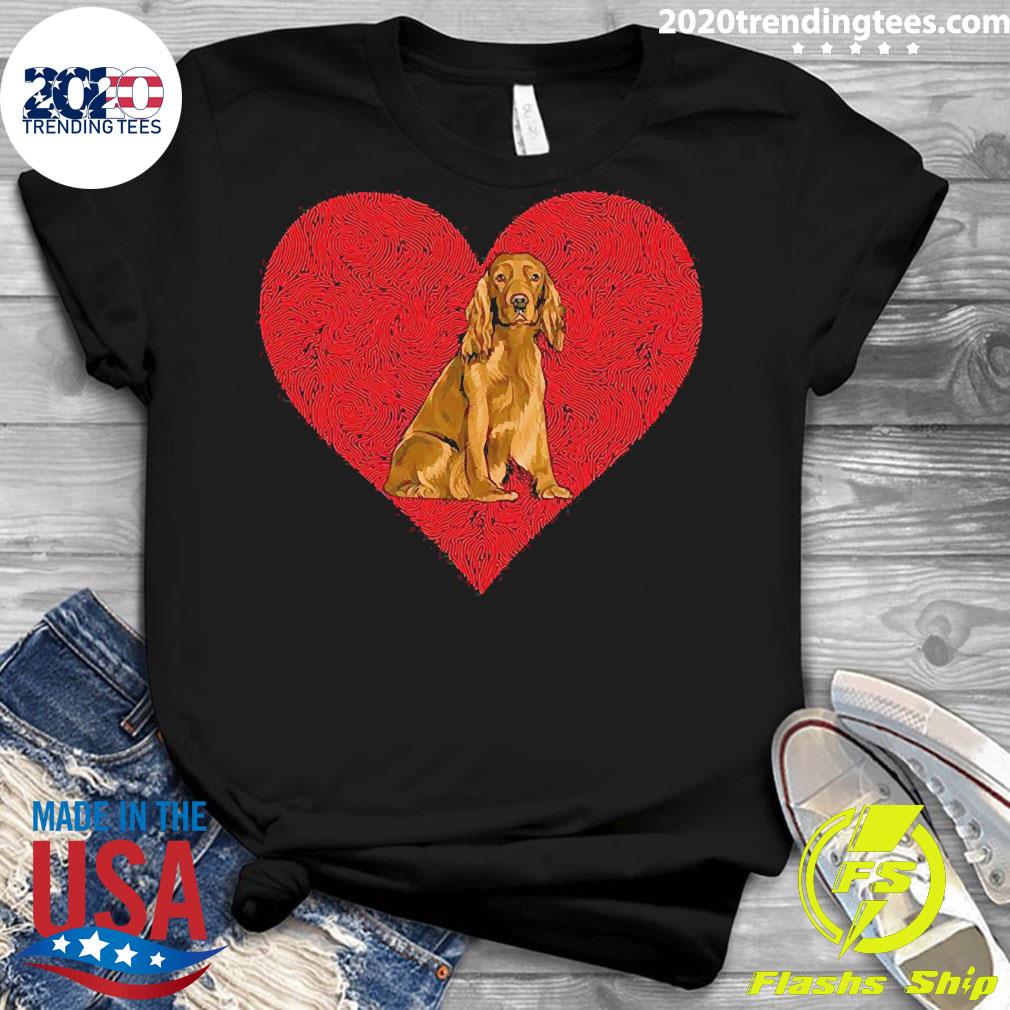 Official cocker Spaniel Valentines Day Dog Love - Adult & Kids T-Shirts, Sweatshirts & Hoodies apparel design preview 3