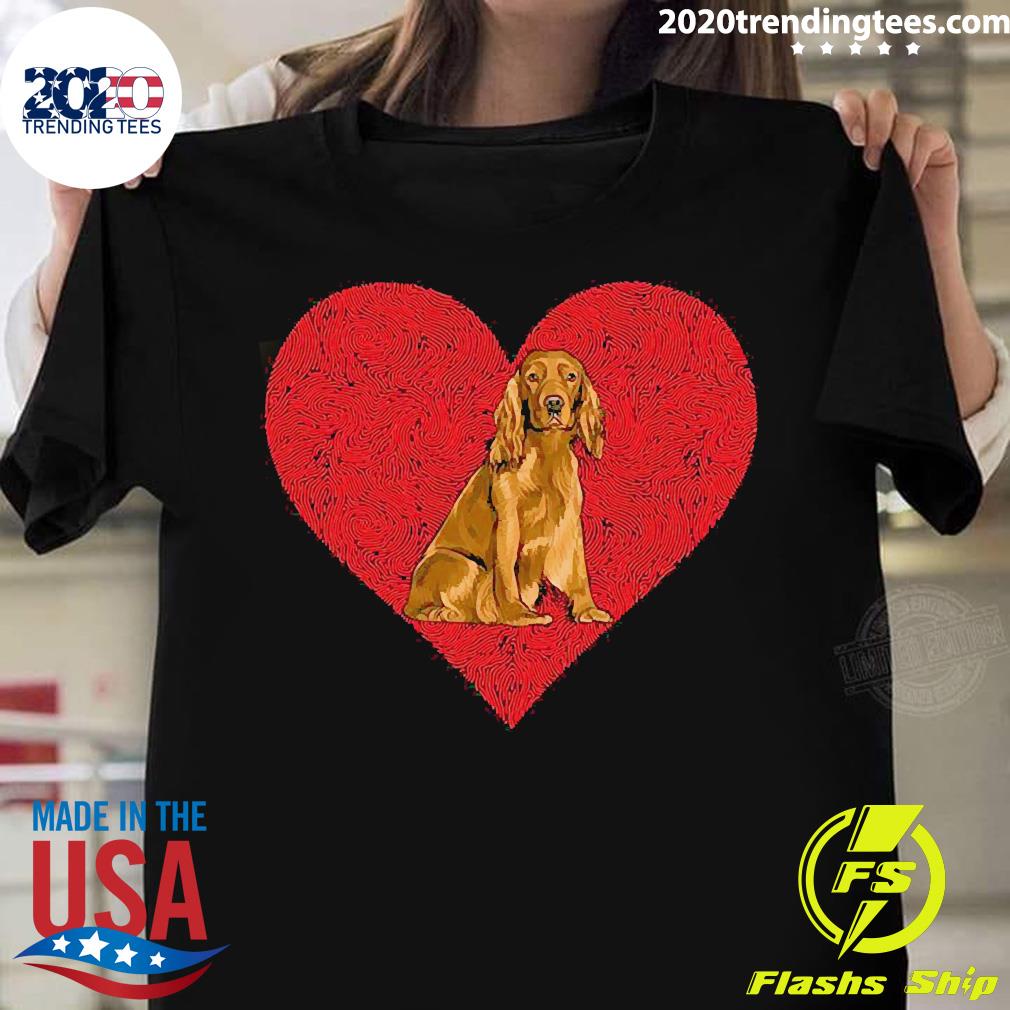 Official cocker Spaniel Valentines Day Dog Love - Adult & Kids T-Shirts, Sweatshirts & Hoodies apparel design preview 1