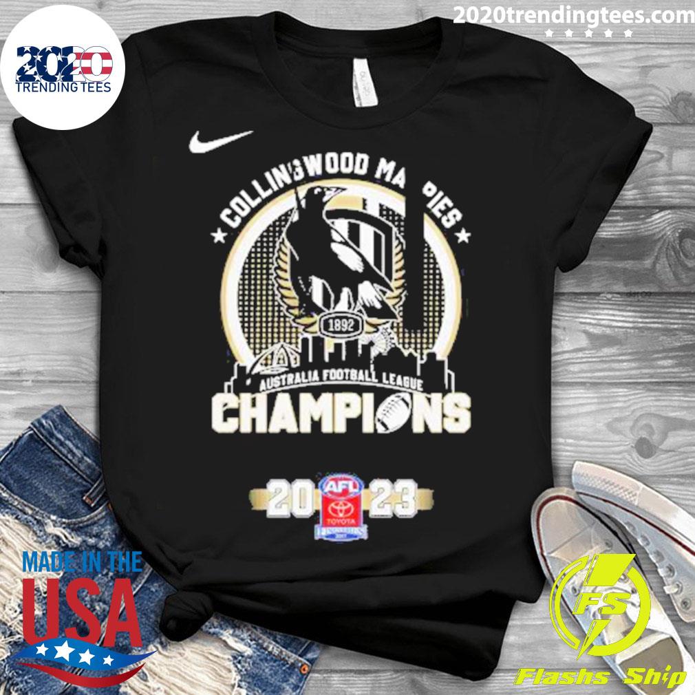 Official collingwood Magpies Nike Australia Football - Adult & Kids T-Shirts, Sweatshirts & Hoodies apparel design preview 3