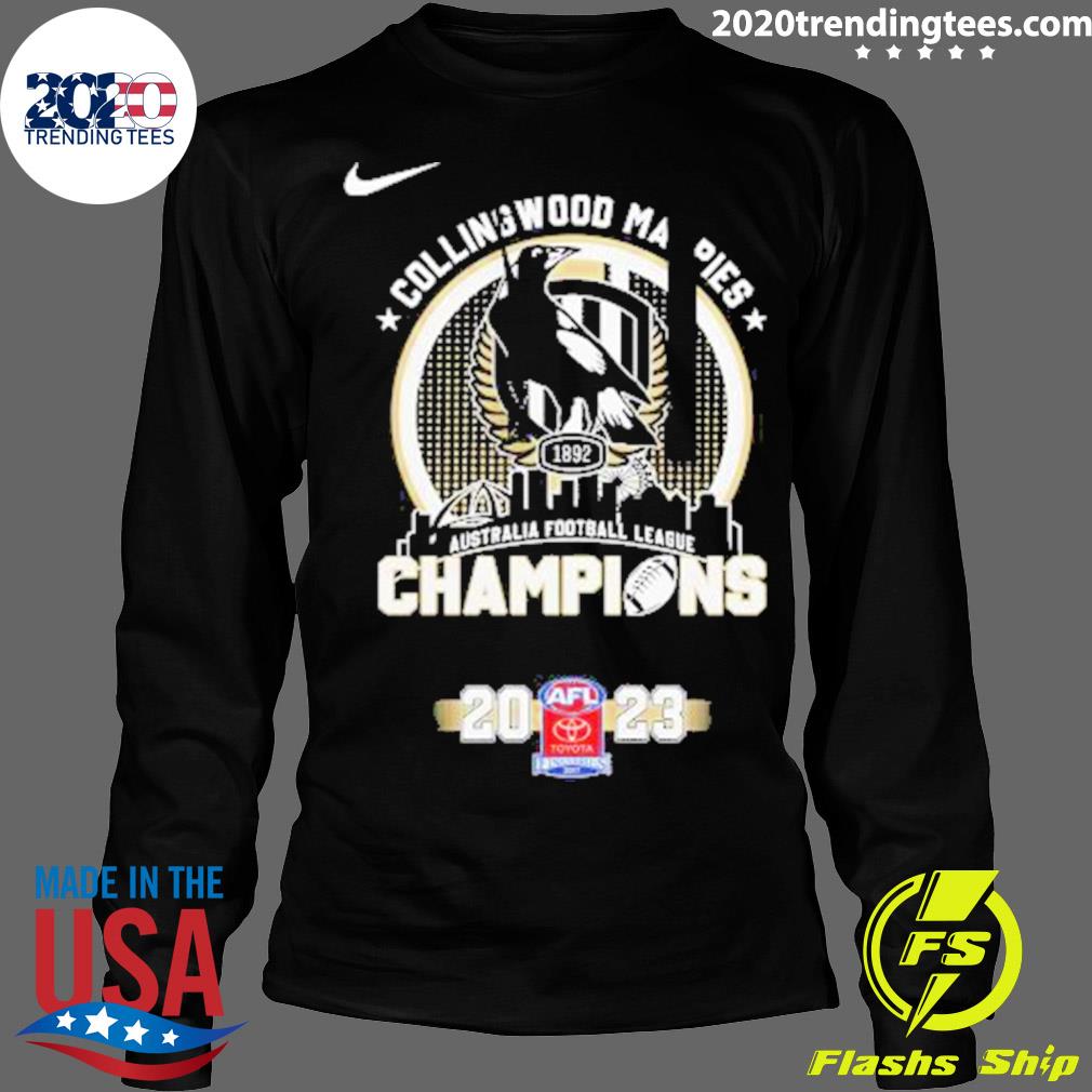 Official collingwood Magpies Nike Australia Football - Adult & Kids T-Shirts, Sweatshirts & Hoodies apparel design preview 4