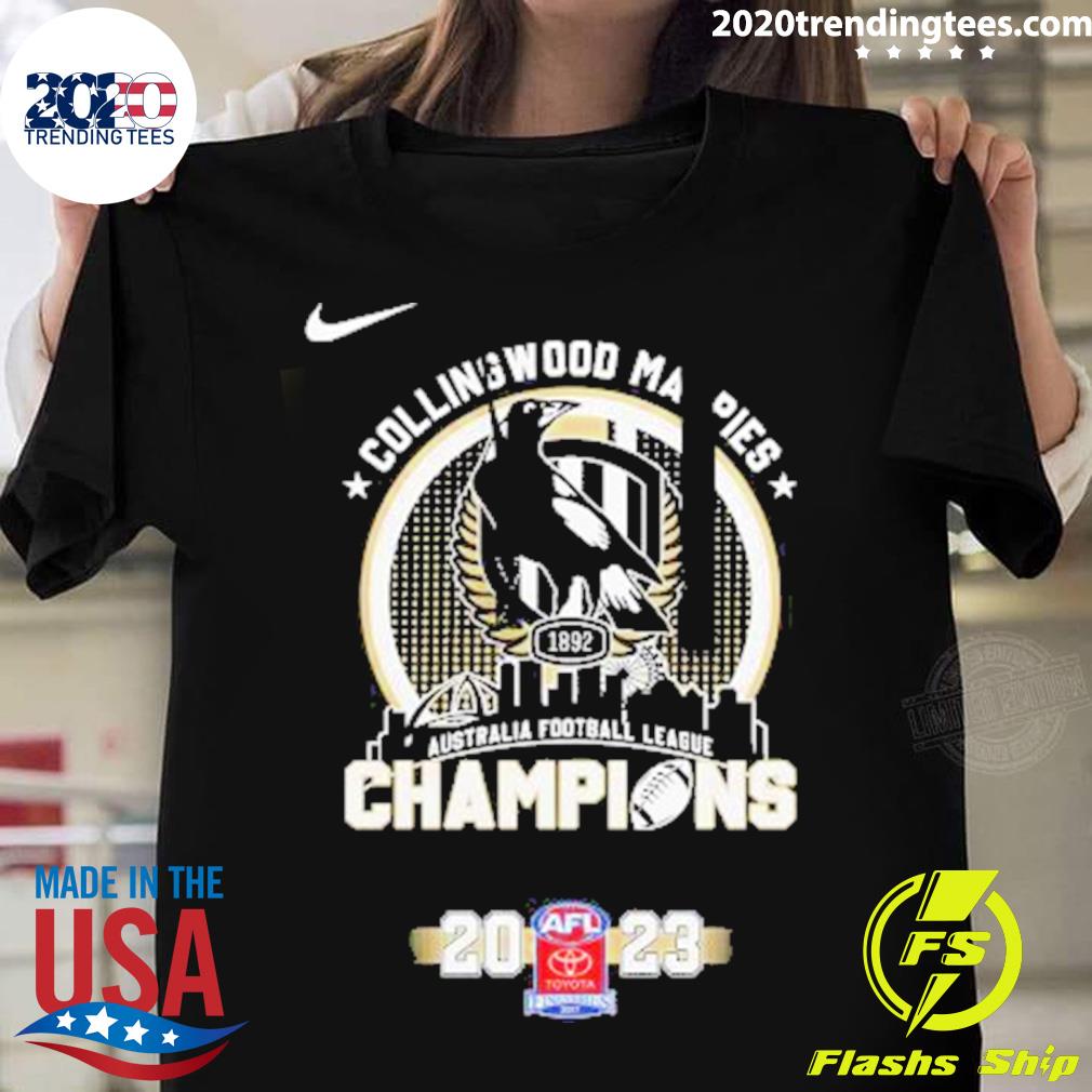 Official collingwood Magpies Nike Australia Football - Adult & Kids T-Shirts, Sweatshirts & Hoodies apparel design preview 1