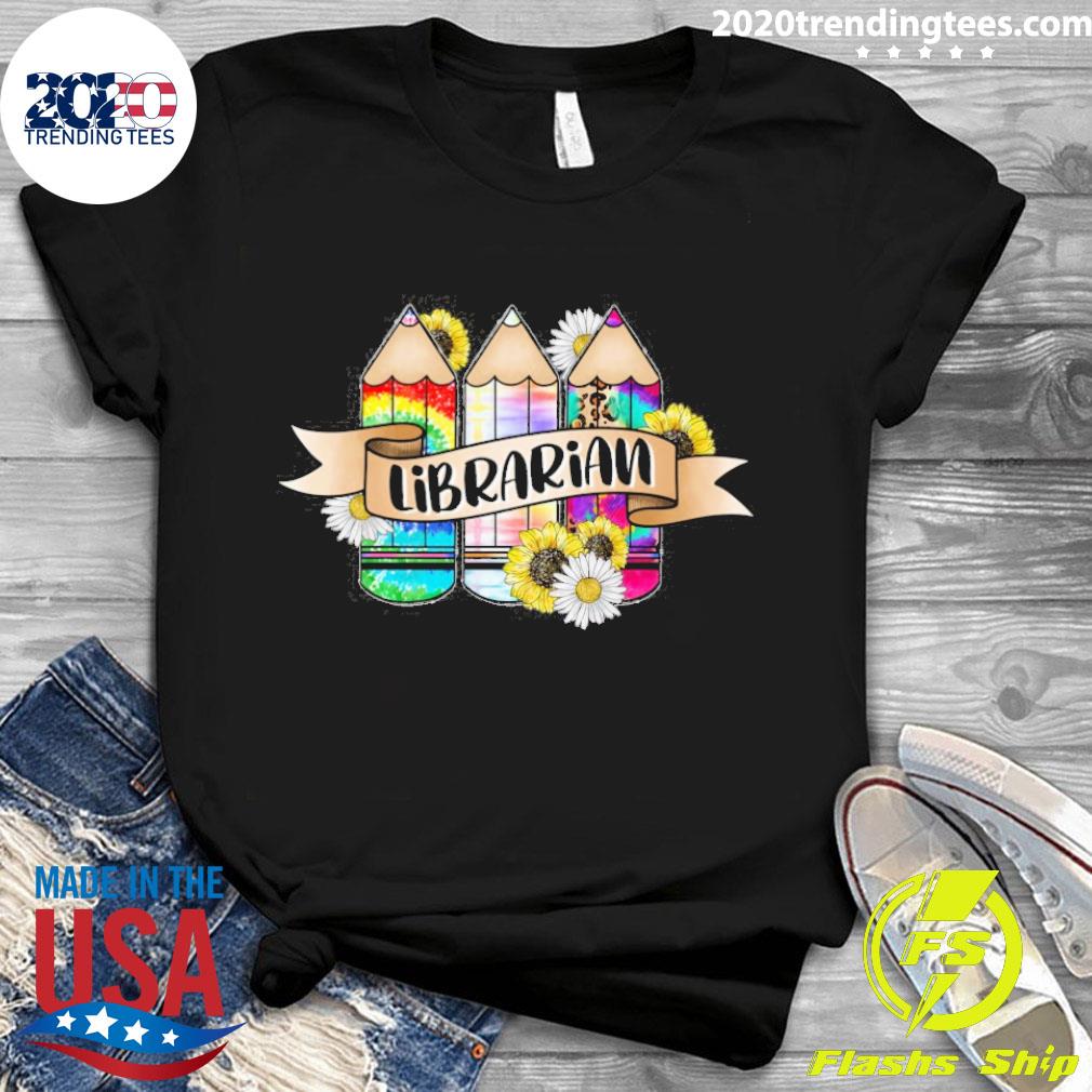 Official colorful Pencils Teacher Librarian - Adult & Kids T-Shirts, Sweatshirts & Hoodies apparel design preview 3