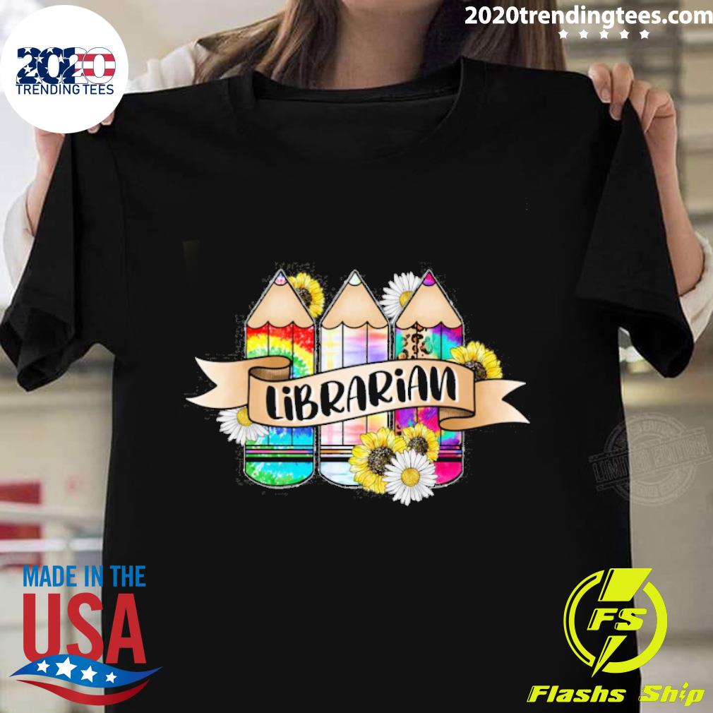 Official colorful Pencils Teacher Librarian - Adult & Kids T-Shirts, Sweatshirts & Hoodies apparel design preview 1
