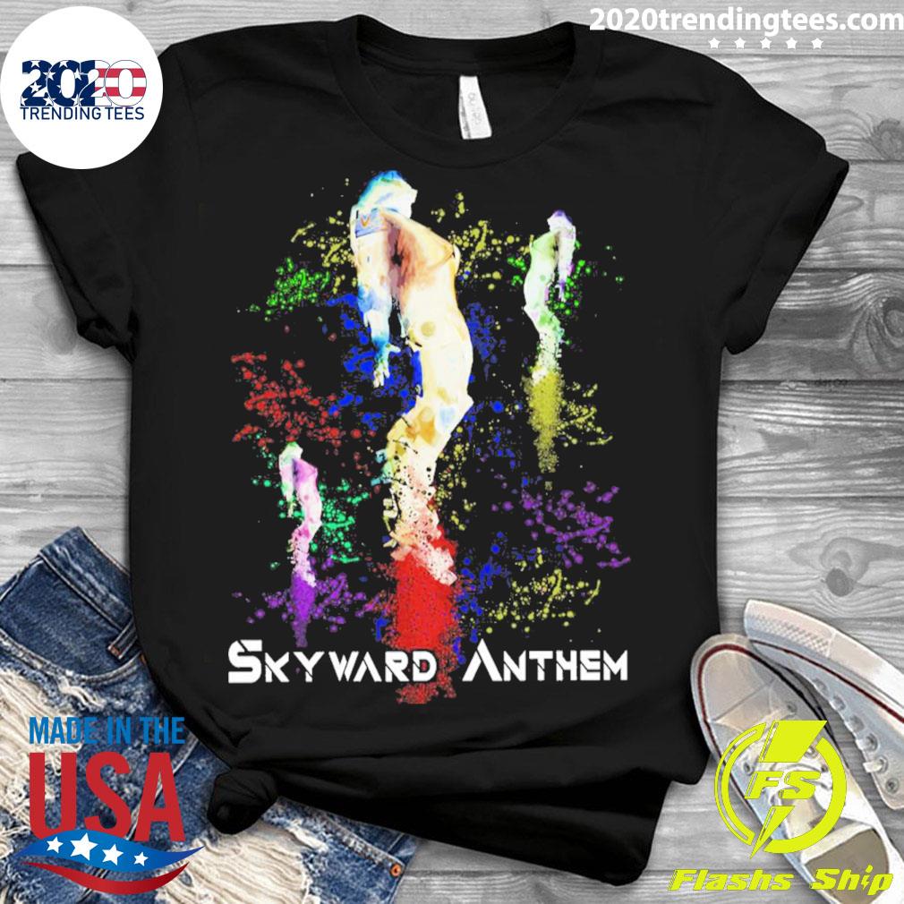 Official colorful Skyward Anthem Game Splatter Design - Adult & Kids T-Shirts, Sweatshirts & Hoodies apparel design preview 3