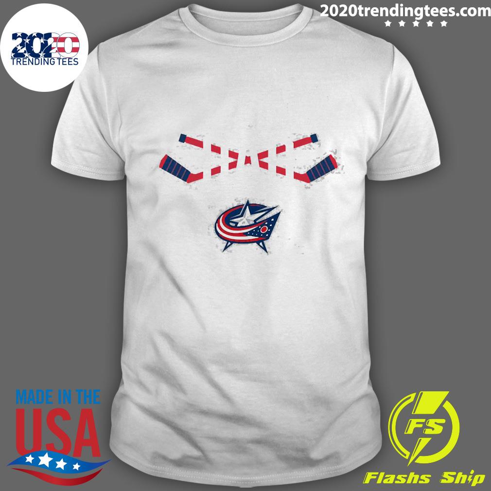 Official columbus Blue Jackets Hockey Dad - Adult & Kids T-Shirts, Sweatshirts & Hoodies apparel design preview 1