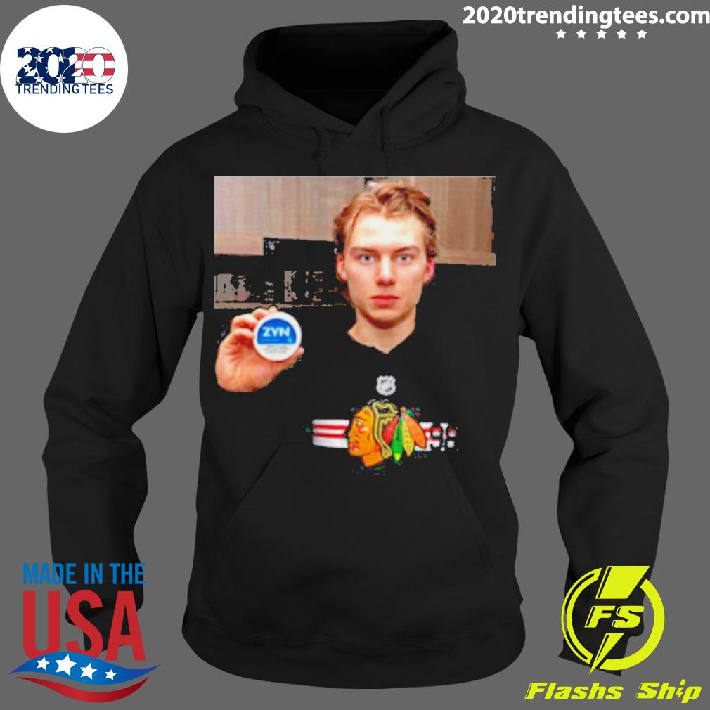 Official connor Bedard Holding Zyns - Adult & Kids T-Shirts, Sweatshirts & Hoodies apparel design preview 2