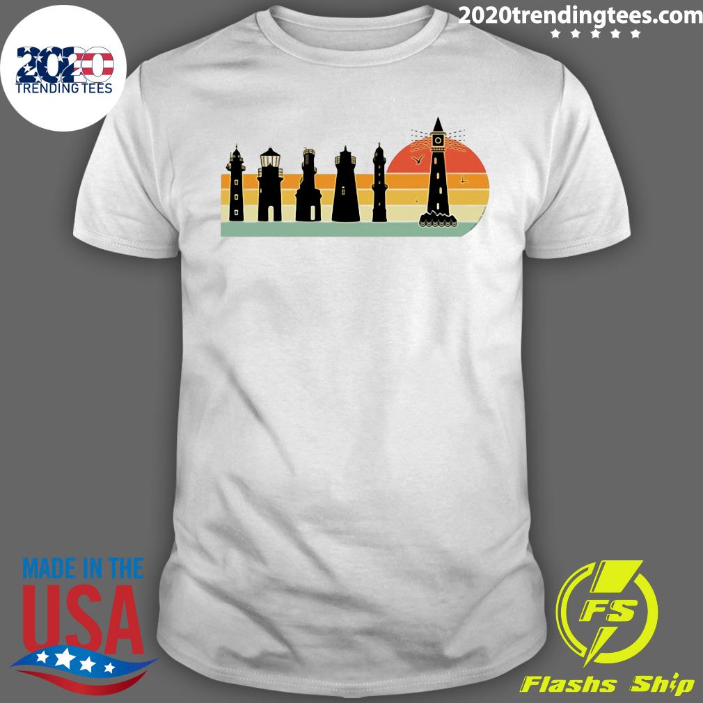 Official Cool Nautical Lighthouse Design Lovers - Adult & Kids T-Shirts, Sweatshirts & Hoodies apparel design preview 1