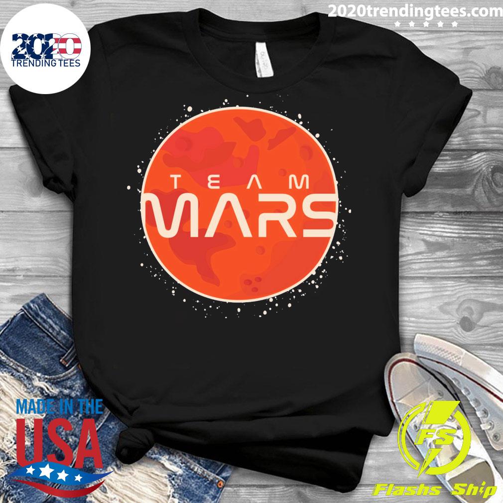 Official cool Team Mars Planet Space Logo - Adult & Kids T-Shirts, Sweatshirts & Hoodies apparel design preview 3