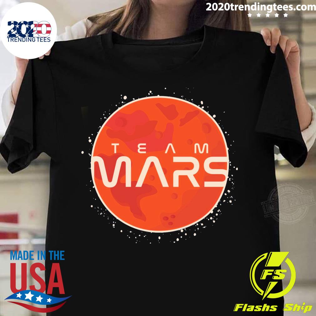 Official cool Team Mars Planet Space Logo - Adult & Kids T-Shirts, Sweatshirts & Hoodies apparel design preview 1