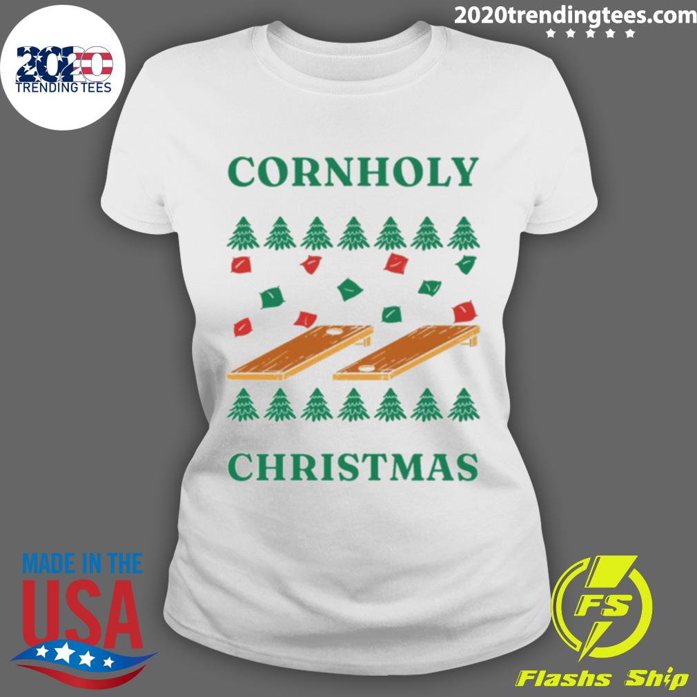 Official cornholy Christmas Cornhole - Adult & Kids T-Shirts, Sweatshirts & Hoodies apparel design preview 3