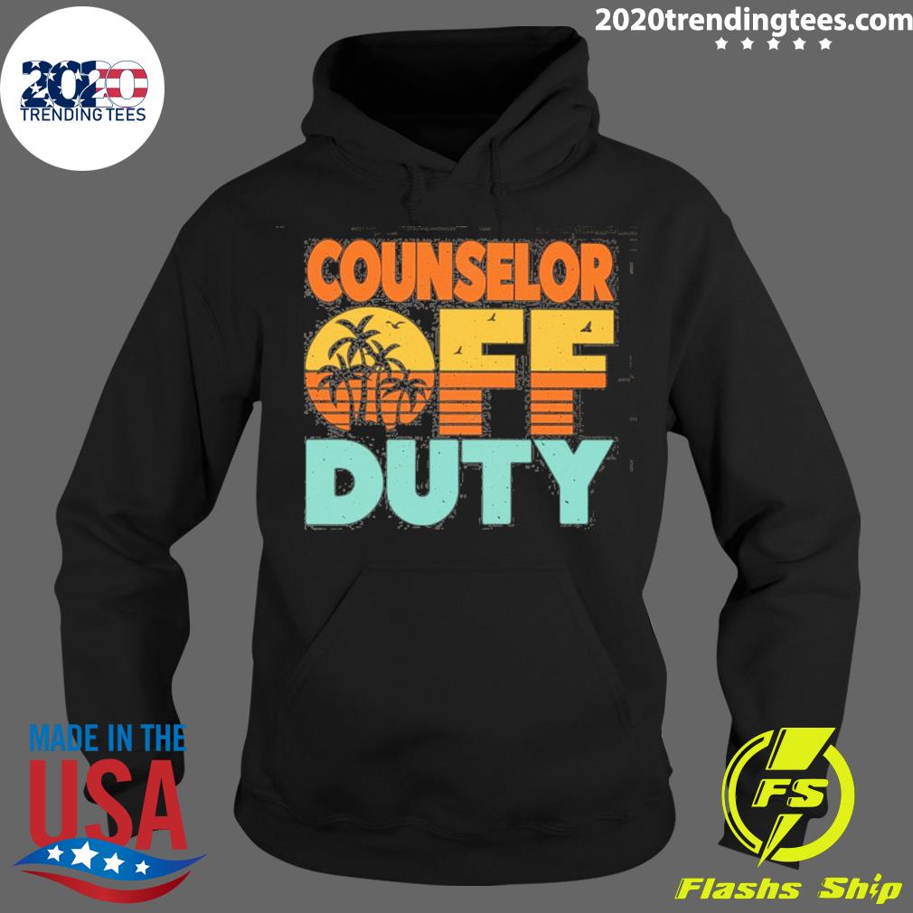 Official counselor Off Duty With Palm Tree - Adult & Kids T-Shirts, Sweatshirts & Hoodies apparel design preview 2