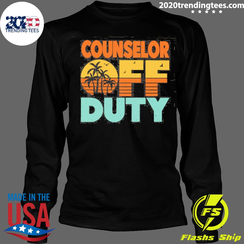 Official counselor Off Duty With Palm Tree - Adult & Kids T-Shirts, Sweatshirts & Hoodies apparel design preview 4