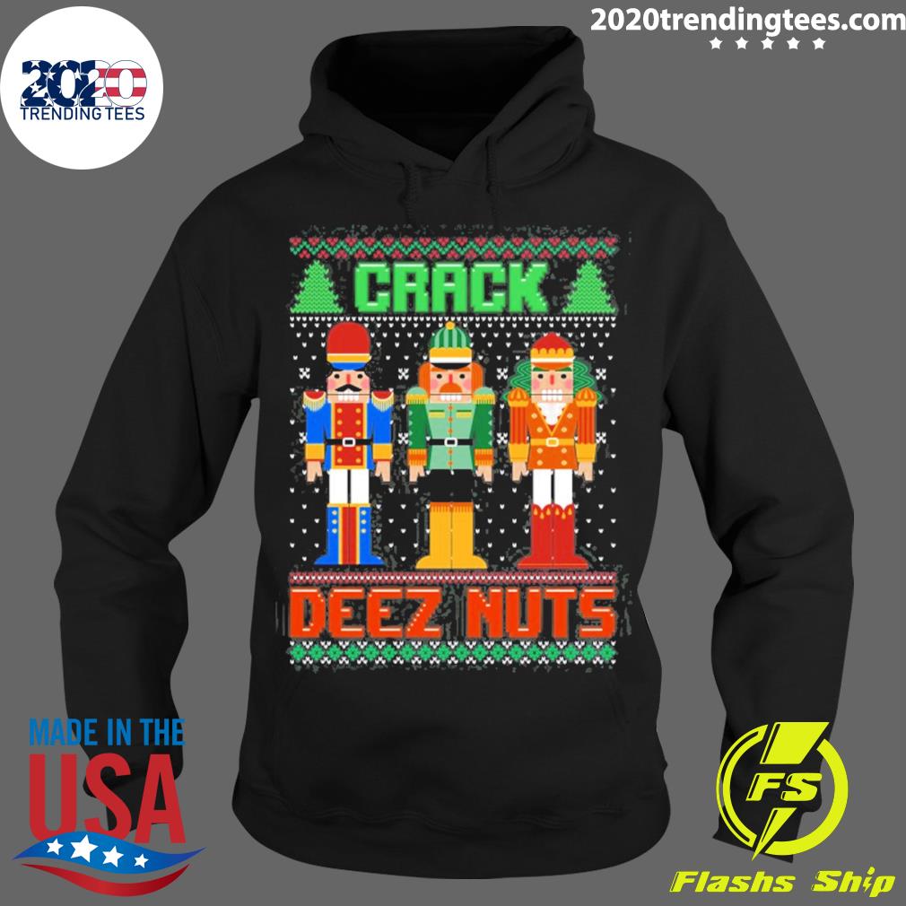 Official crack Deez Nuts Nutcracker Ugly Christmas - Adult & Kids T-Shirts, Sweatshirts & Hoodies apparel design preview 2