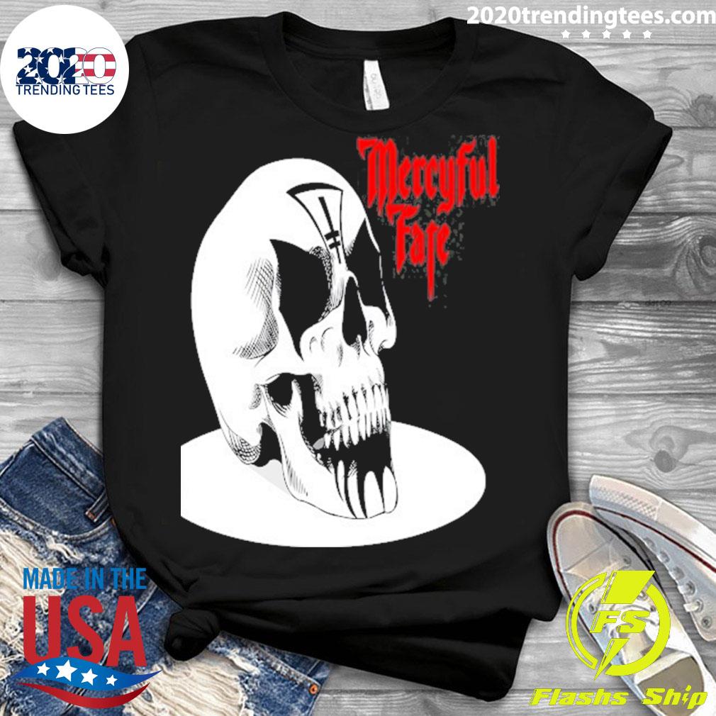 Official creepy Skull Mercyful Fate Band - Adult & Kids T-Shirts, Sweatshirts & Hoodies apparel design preview 3