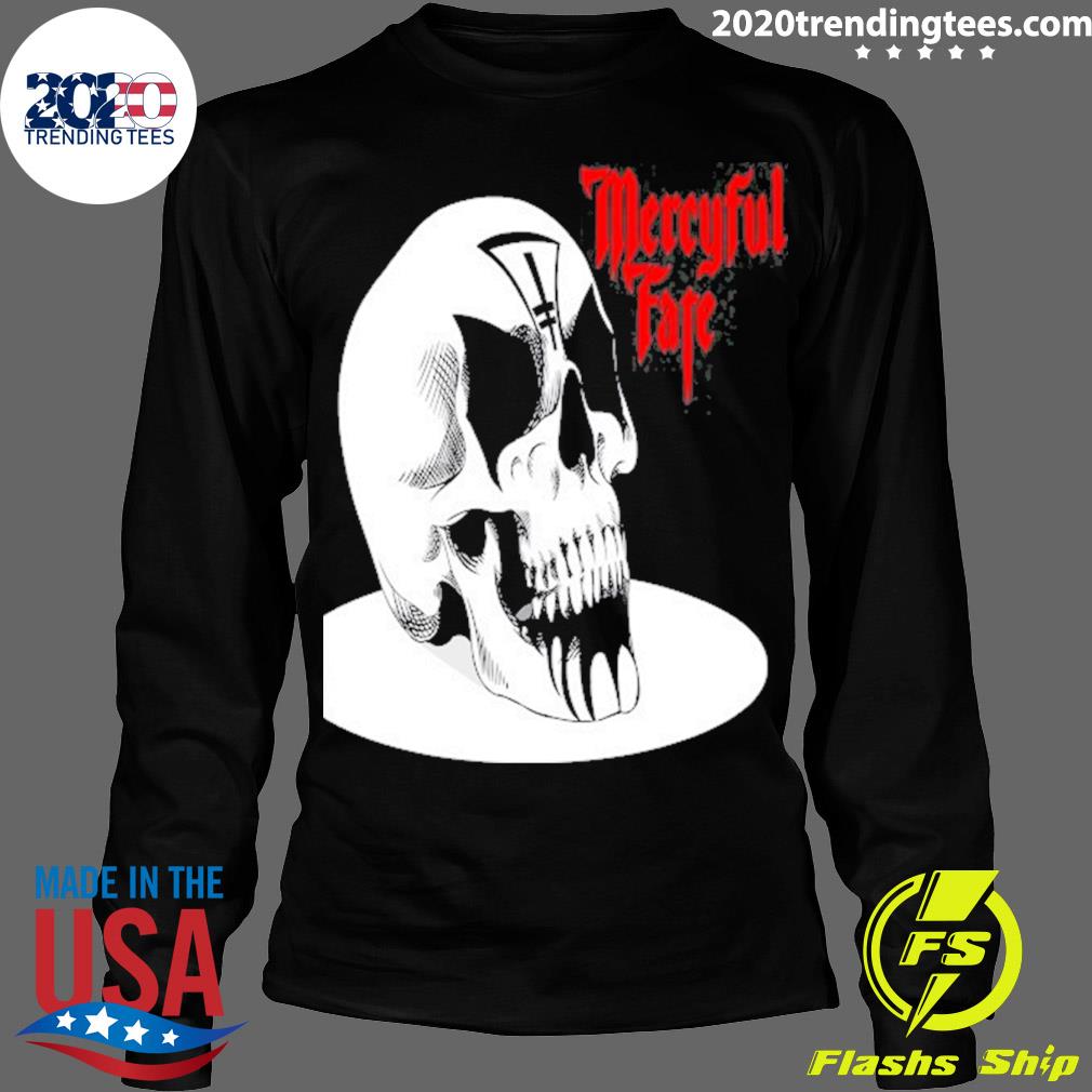 Official creepy Skull Mercyful Fate Band - Adult & Kids T-Shirts, Sweatshirts & Hoodies apparel design preview 4