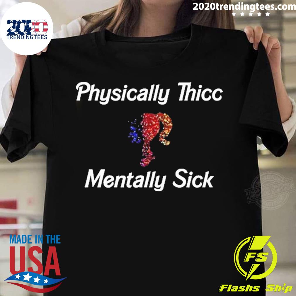 Official cricut But Crass Physically Thicc Mentally - Adult & Kids T-Shirts, Sweatshirts & Hoodies apparel design preview 1
