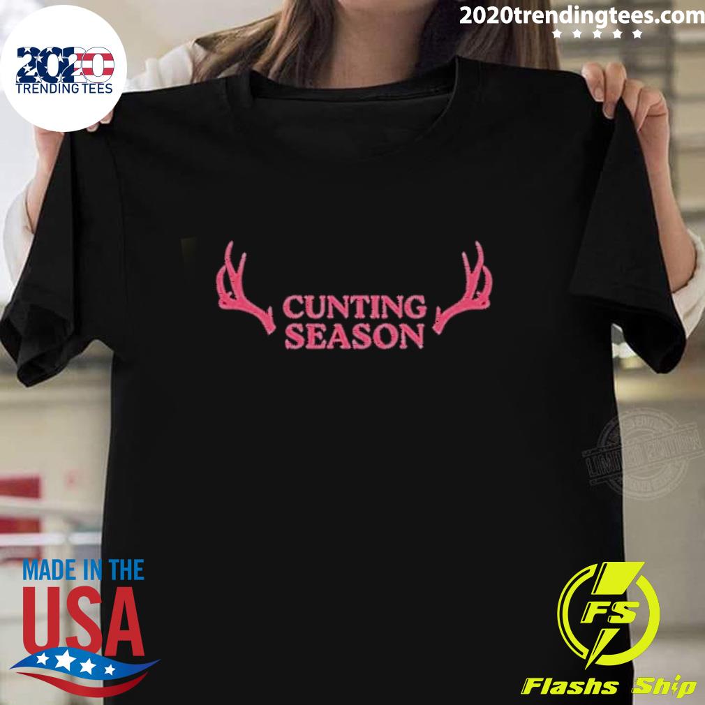 Official cunting Season Ii Antlers - Adult & Kids T-Shirts, Sweatshirts & Hoodies apparel design preview 1