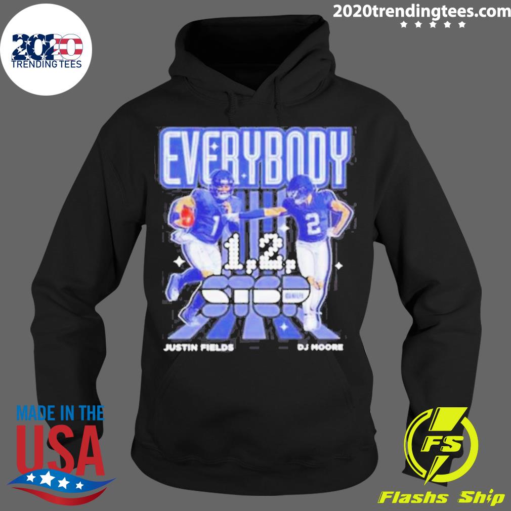 Official d.J. Moore And Justin Fields Everybody - Adult & Kids T-Shirts, Sweatshirts & Hoodies apparel design preview 2