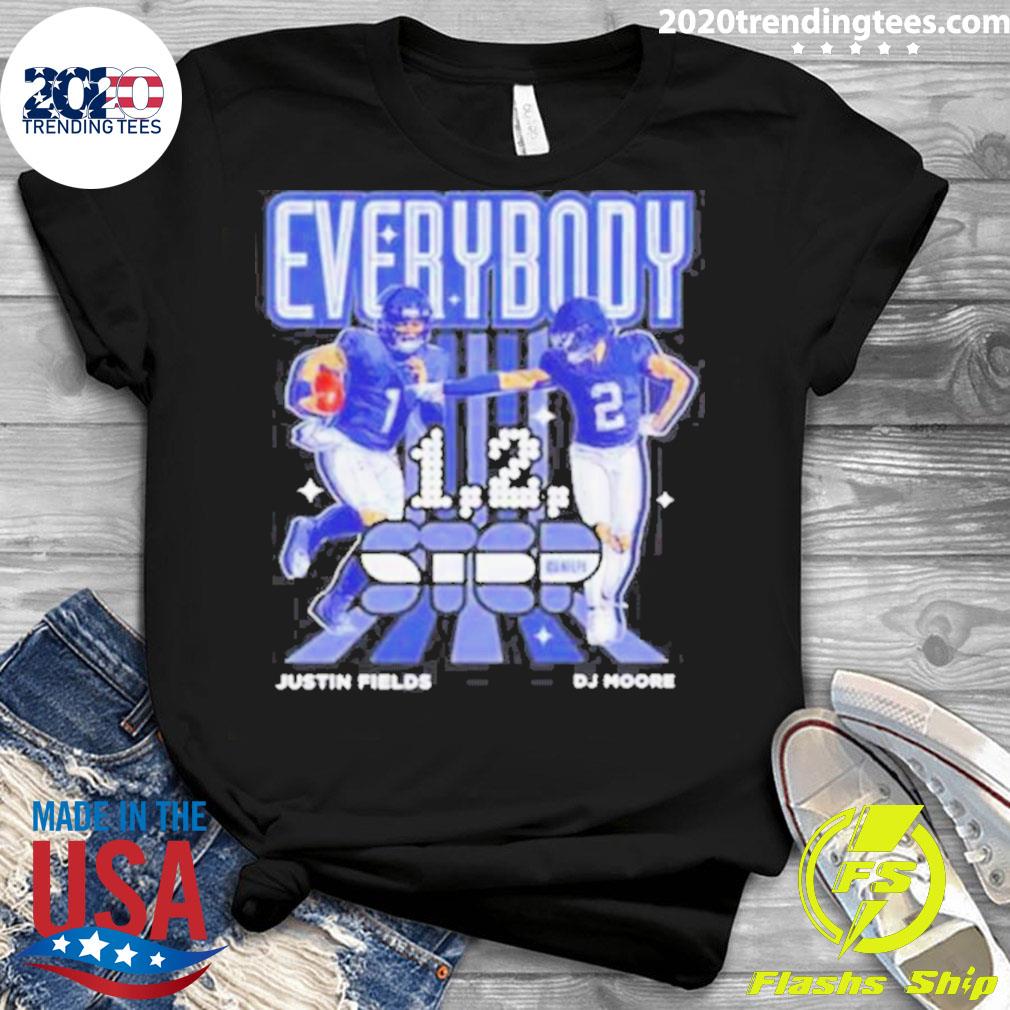 Official d.J. Moore And Justin Fields Everybody - Adult & Kids T-Shirts, Sweatshirts & Hoodies apparel design preview 3