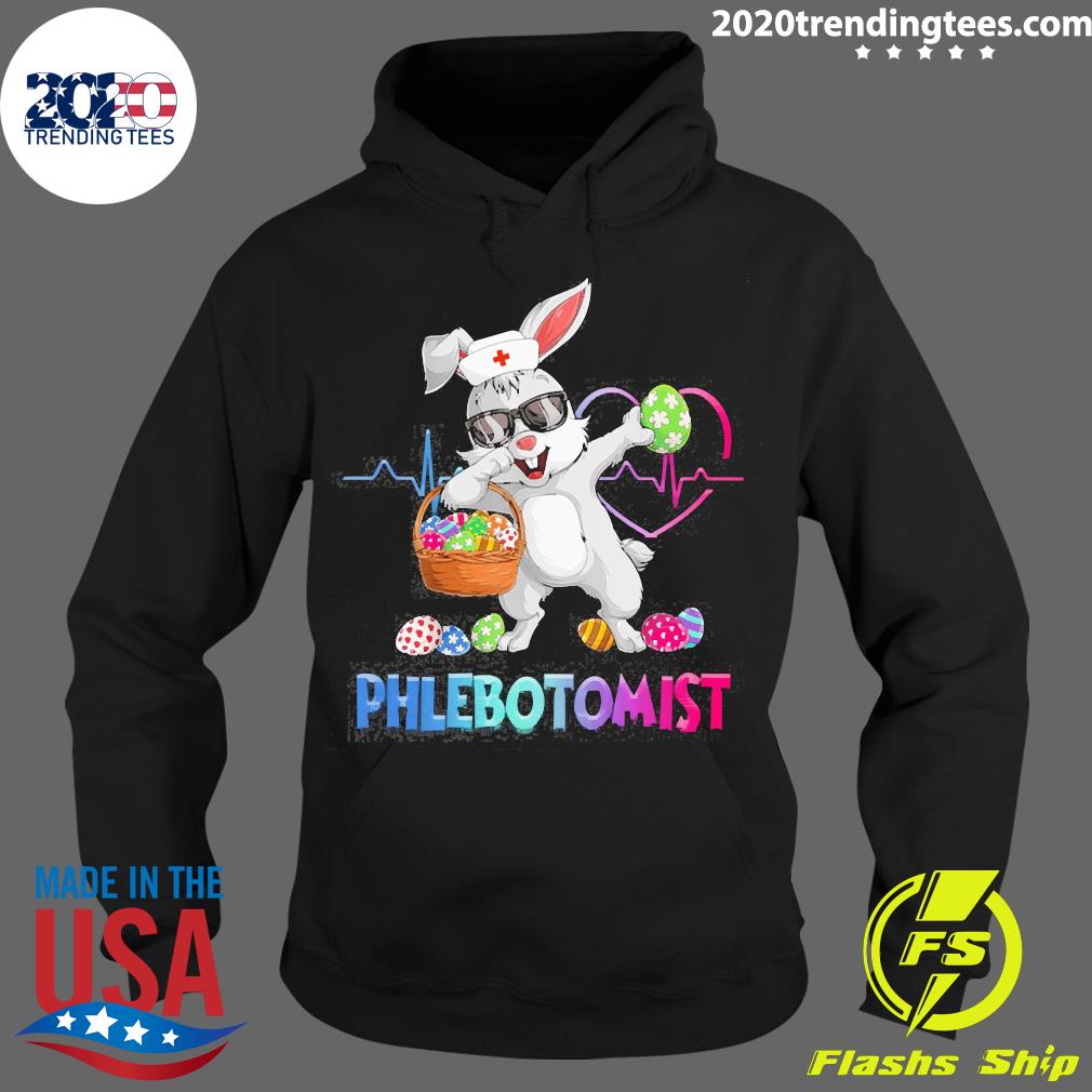 Official dabbing Bunny Phlebotomist - Adult & Kids T-Shirts, Sweatshirts & Hoodies apparel design preview 2