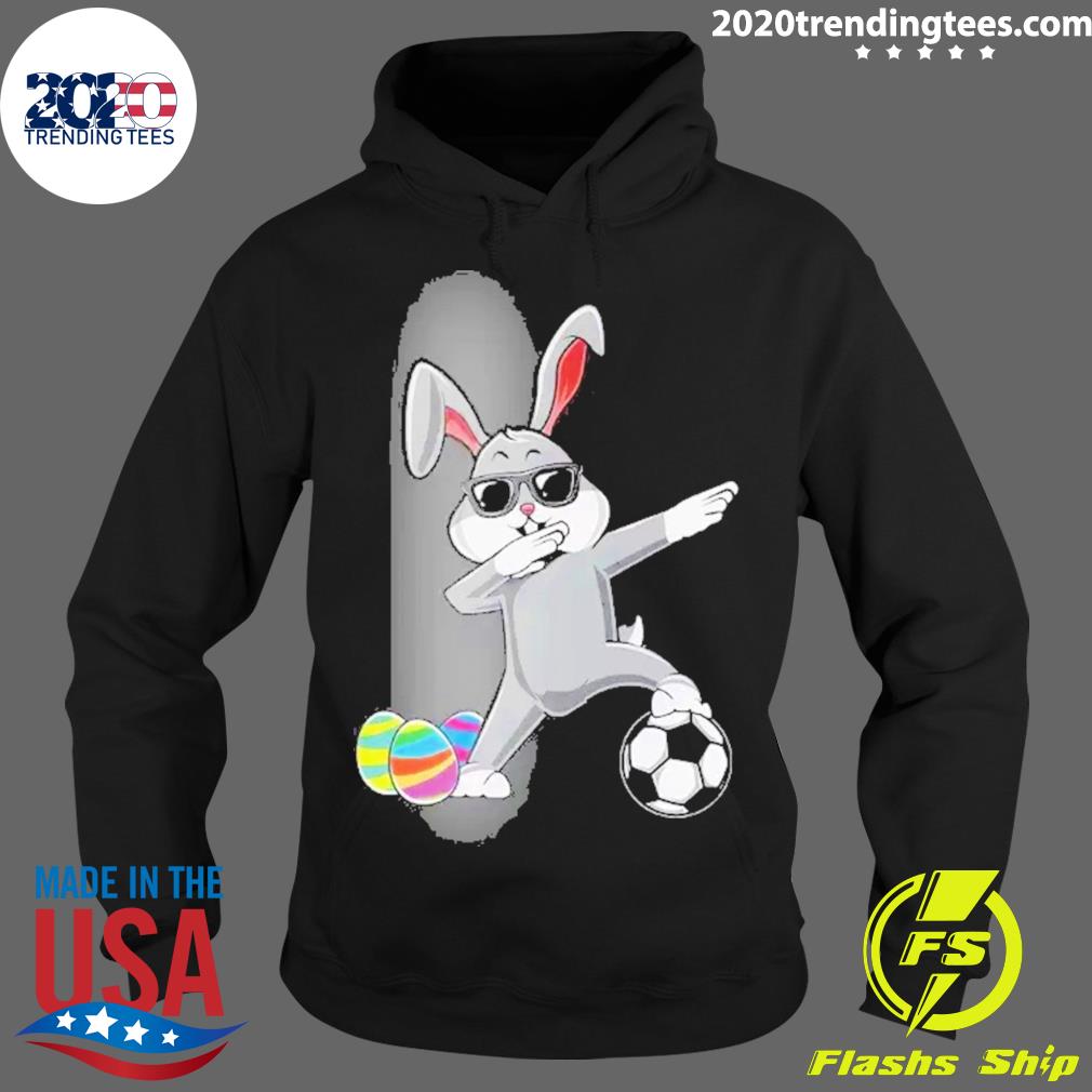 Official dabbing Easter Bunny Rabbit Dab Soccer - Adult & Kids T-Shirts, Sweatshirts & Hoodies apparel design preview 2