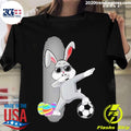 Official dabbing Easter Bunny Rabbit Dab Soccer - Adult & Kids T-Shirts, Sweatshirts & Hoodies apparel design preview 1
