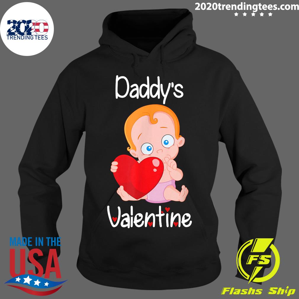 Official Daddy's Valentine Father Baby Daughter V - Adult & Kids T-Shirts, Sweatshirts & Hoodies apparel design preview 2