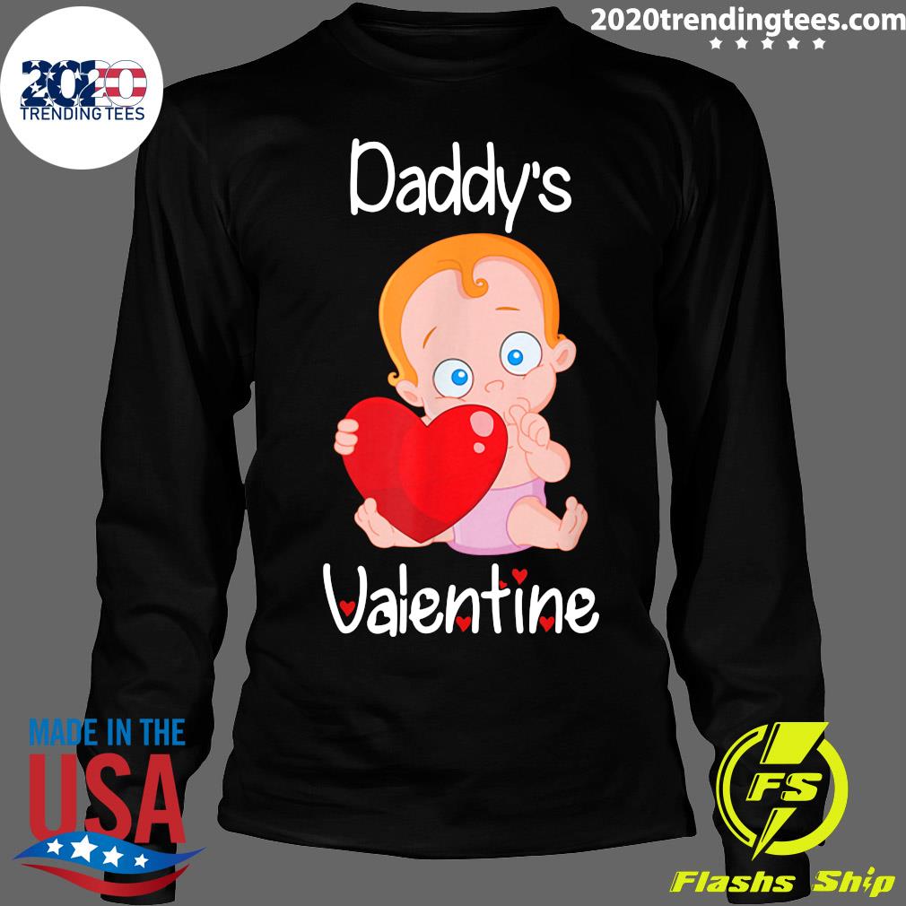 Official Daddy's Valentine Father Baby Daughter V - Adult & Kids T-Shirts, Sweatshirts & Hoodies apparel design preview 4