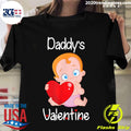 Official Daddy's Valentine Father Baby Daughter V - Adult & Kids T-Shirts, Sweatshirts & Hoodies apparel design preview 1