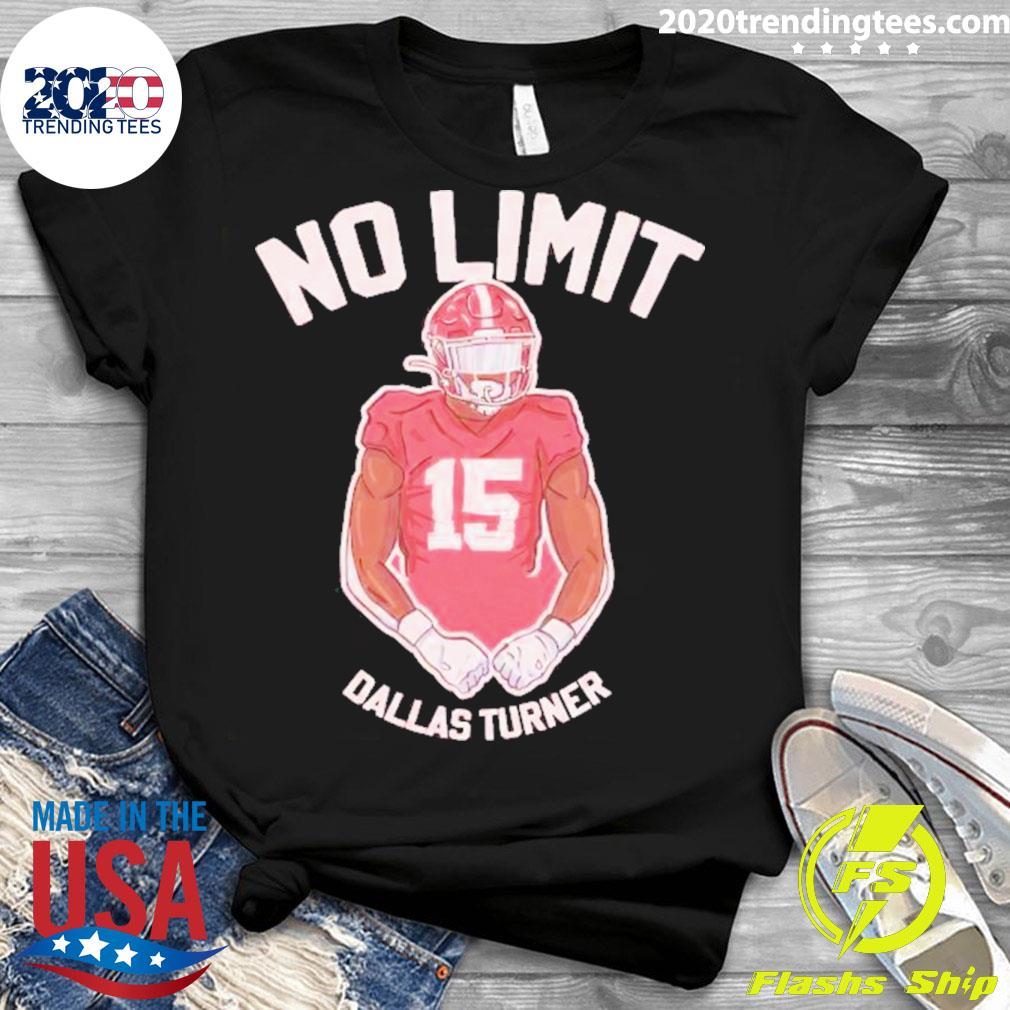 Official dallas Turner No Limit - Adult & Kids T-Shirts, Sweatshirts & Hoodies apparel design preview 3