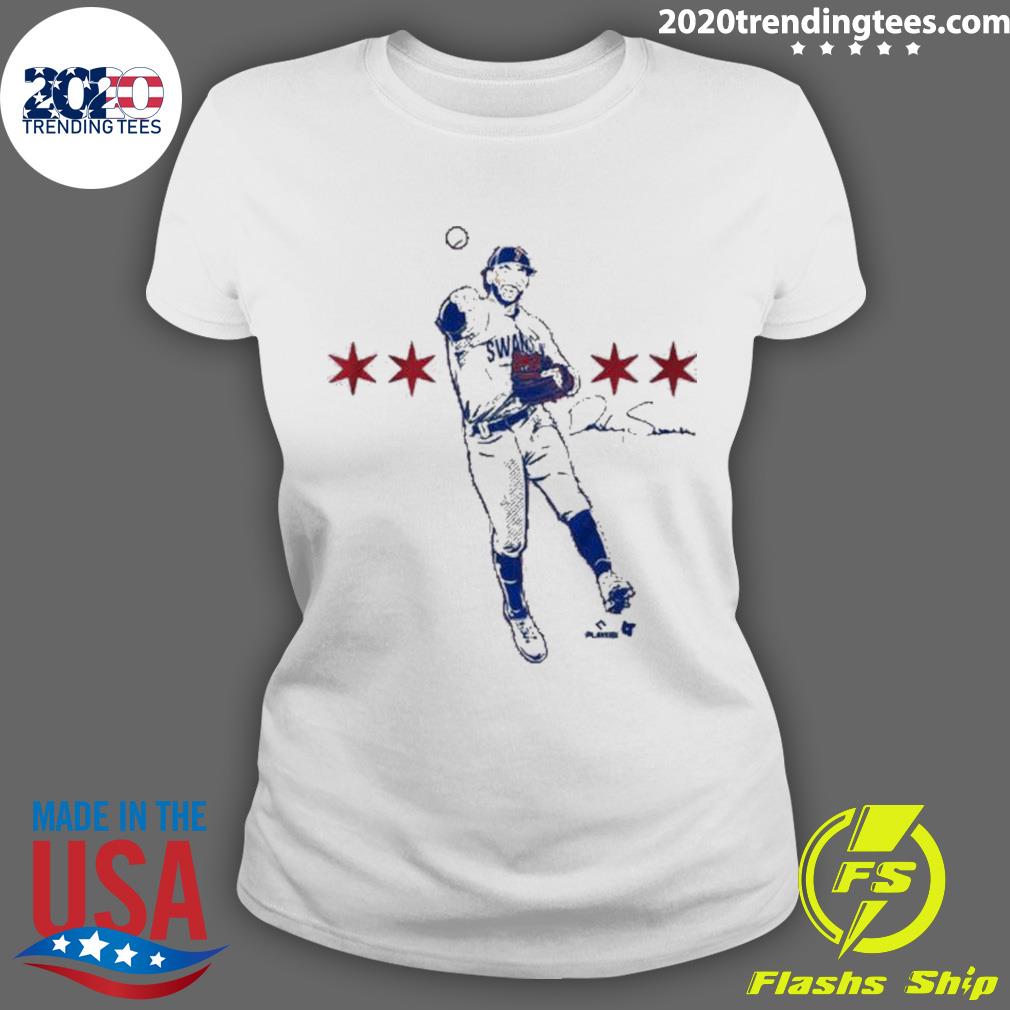 Official dansby Swanson Superstar Pose - Adult & Kids T-Shirts, Sweatshirts & Hoodies apparel design preview 3