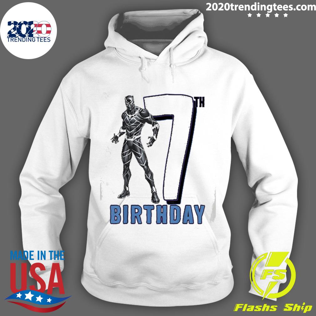 Official dark Black Panther 7th Birthday - Adult & Kids T-Shirts, Sweatshirts & Hoodies apparel design preview 2