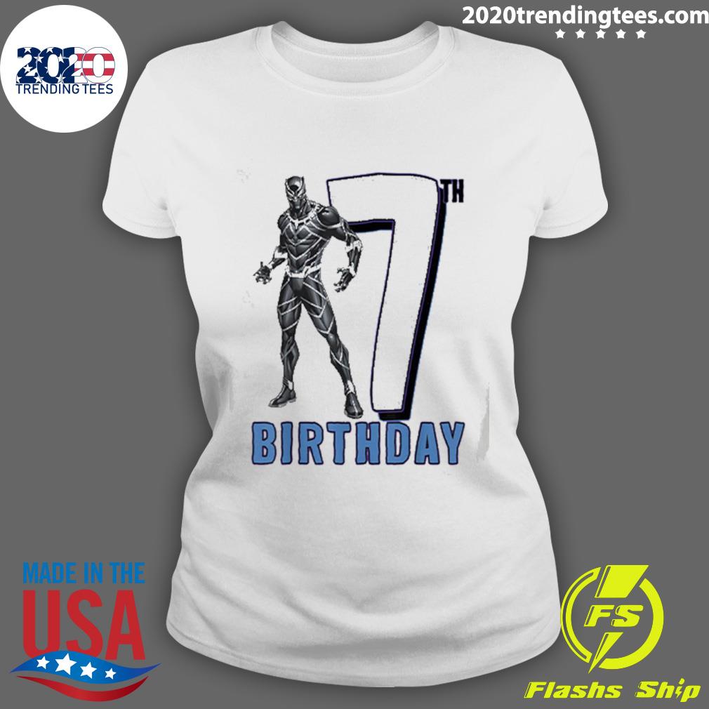 Official dark Black Panther 7th Birthday - Adult & Kids T-Shirts, Sweatshirts & Hoodies apparel design preview 3