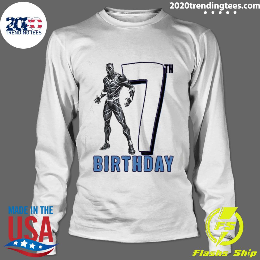 Official dark Black Panther 7th Birthday - Adult & Kids T-Shirts, Sweatshirts & Hoodies apparel design preview 4