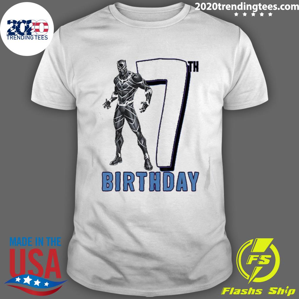 Official dark Black Panther 7th Birthday - Adult & Kids T-Shirts, Sweatshirts & Hoodies apparel design preview 1