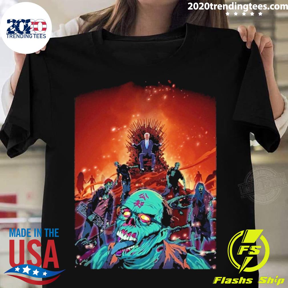 Official dark Brandon On His Throne Know Your Meme - Adult & Kids T-Shirts, Sweatshirts & Hoodies apparel design preview 1