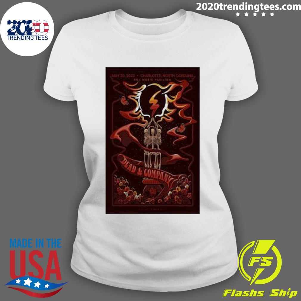 Official dead company charlotte event 2023 poster - Adult & Kids T-Shirts, Sweatshirts & Hoodies apparel design preview 3