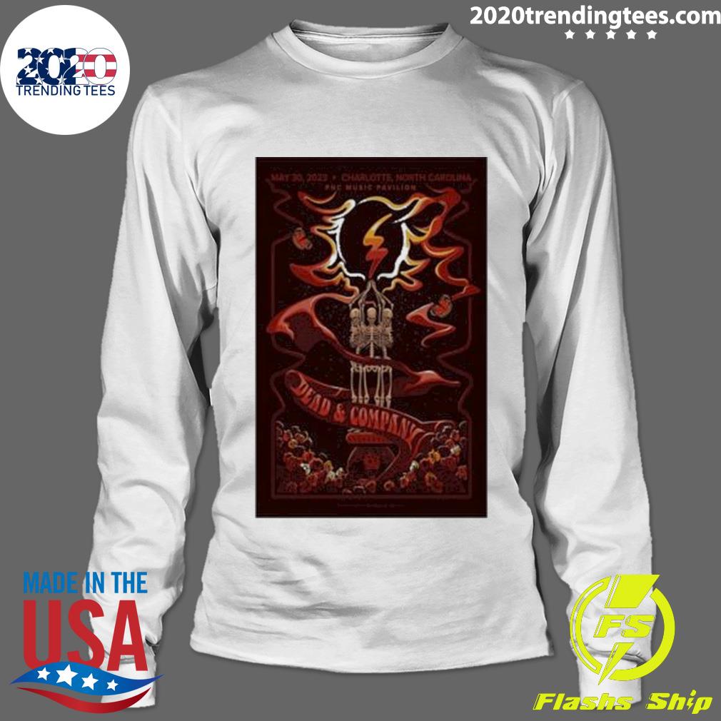 Official dead company charlotte event 2023 poster - Adult & Kids T-Shirts, Sweatshirts & Hoodies apparel design preview 4