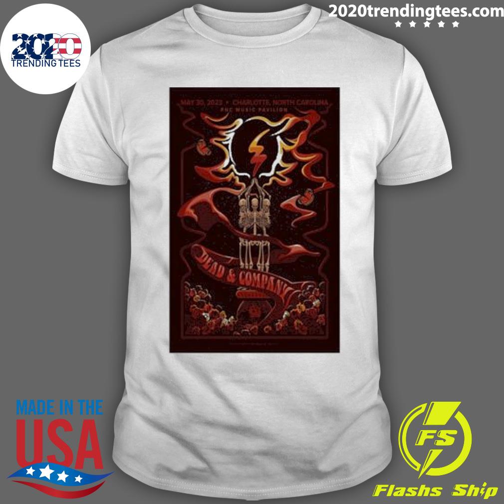Official dead company charlotte event 2023 poster - Adult & Kids T-Shirts, Sweatshirts & Hoodies apparel design preview 1
