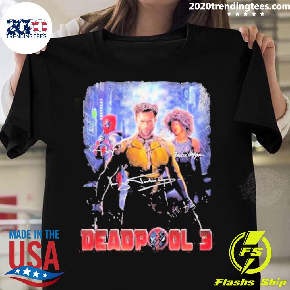 Official deadpool 3 Characters Signature - Adult & Kids T-Shirts, Sweatshirts & Hoodies apparel design preview 1