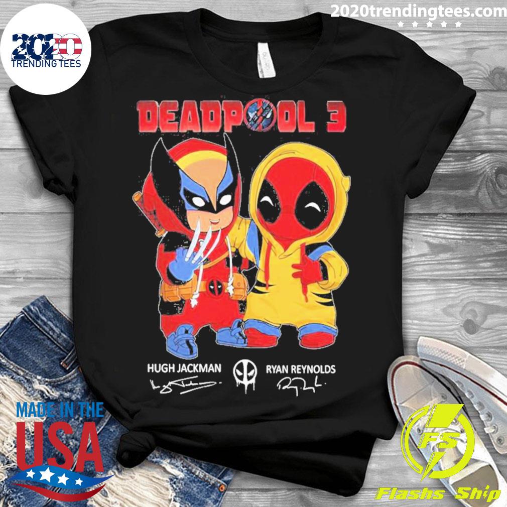 Official deadpool 3 Hugh Jackman And Ryan Reynolds - Adult & Kids T-Shirts, Sweatshirts & Hoodies apparel design preview 3