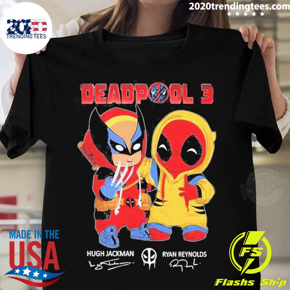 Official deadpool 3 Hugh Jackman And Ryan Reynolds - Adult & Kids T-Shirts, Sweatshirts & Hoodies apparel design preview 1
